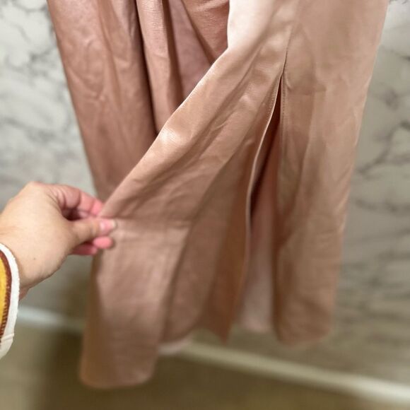 Significant Other T Back Satin Midi Dress - Picture 7 of 9